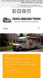 Mobile Screenshot of pawsaroundtownmobilevet.com